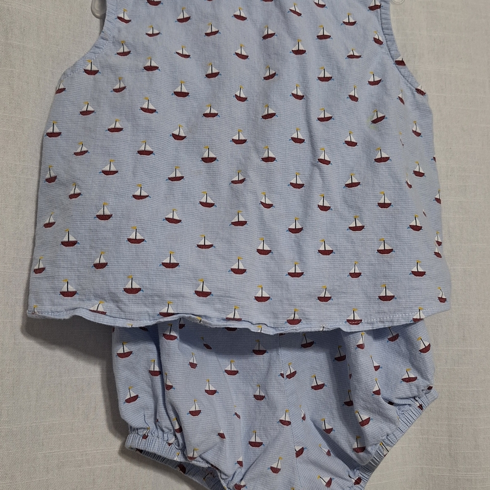 Lime Green Blue Sailboat Print Set